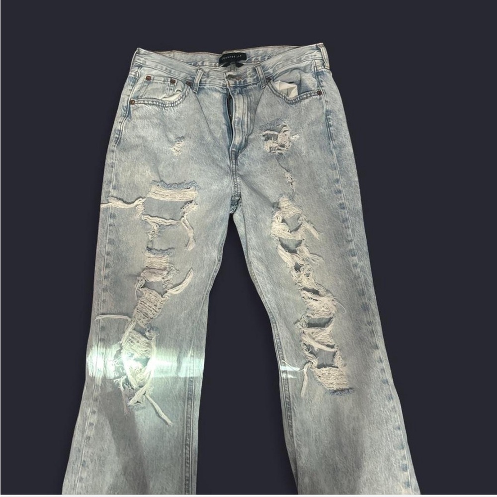 Aeropostale Light Blue Distressed Women Jeans 90’s baggy